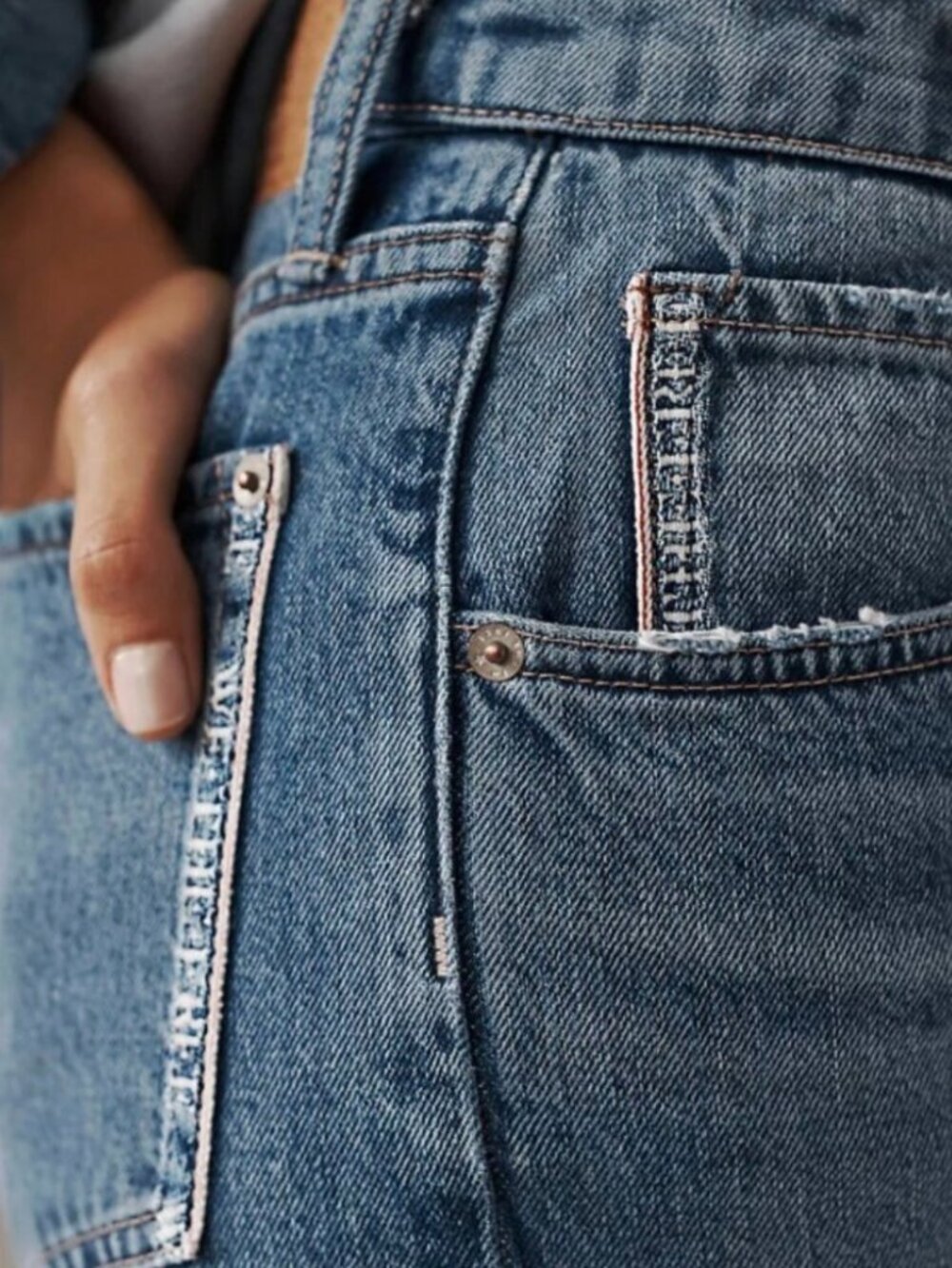 NWT We The Free Slim Shade Selvedge Jeans Boho Cotton Size 25 $148 - Picture 2 of 15